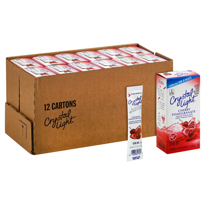 Crystal Light Cherry Pomegranate Beverage On The Go-0.11 oz.-10/Box-12/Case