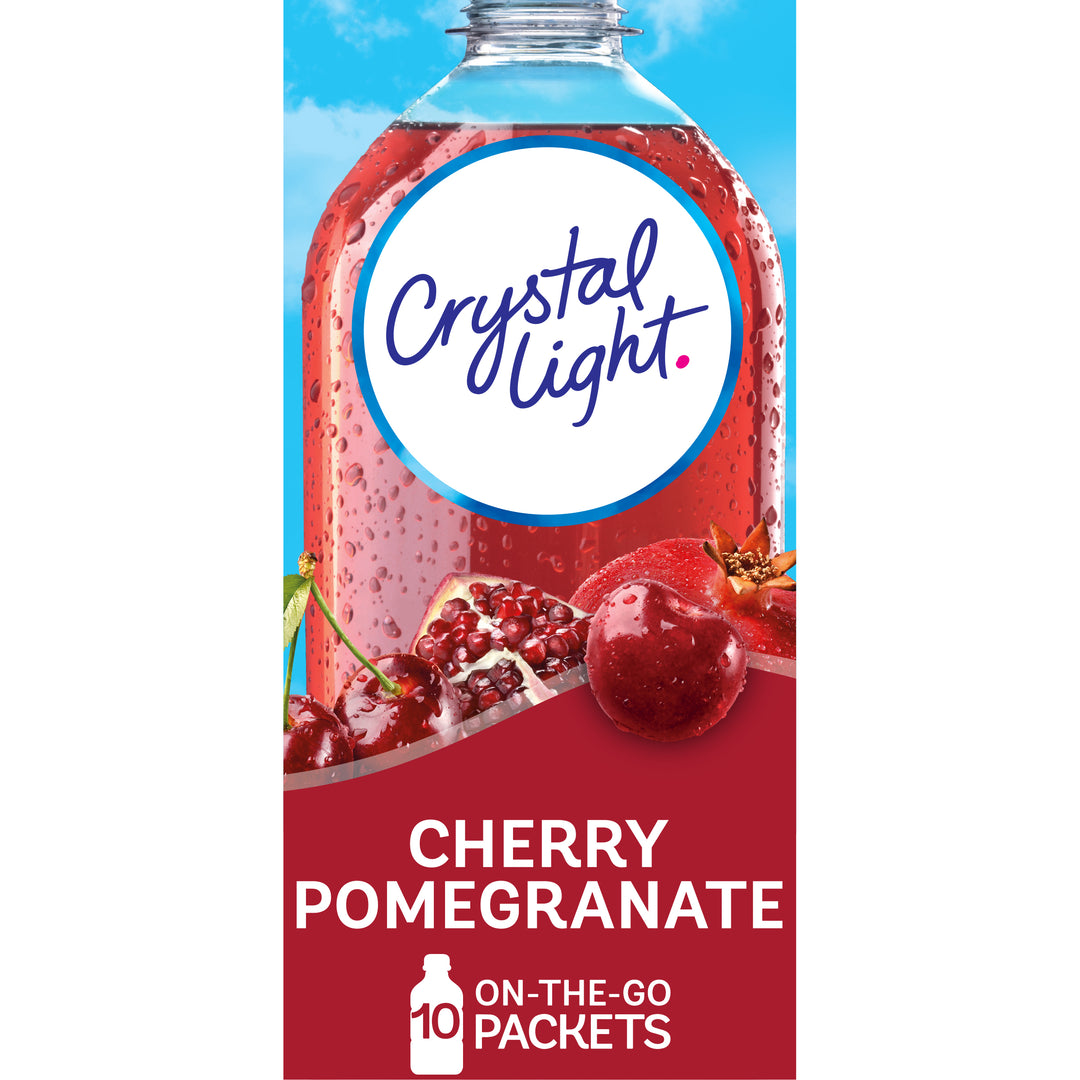 Crystal Light Cherry Pomegranate Beverage On The Go-0.11 oz.-10/Box-12/Case