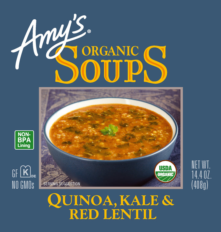Amy's Soup Red Lentil Kale & Quinoa-14.4 oz.-12/Case