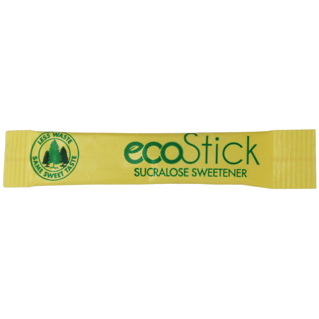 Ecostick Sucralose Sweetened Sugar-Yellow Sticks-0.5 Gram-2000/Case