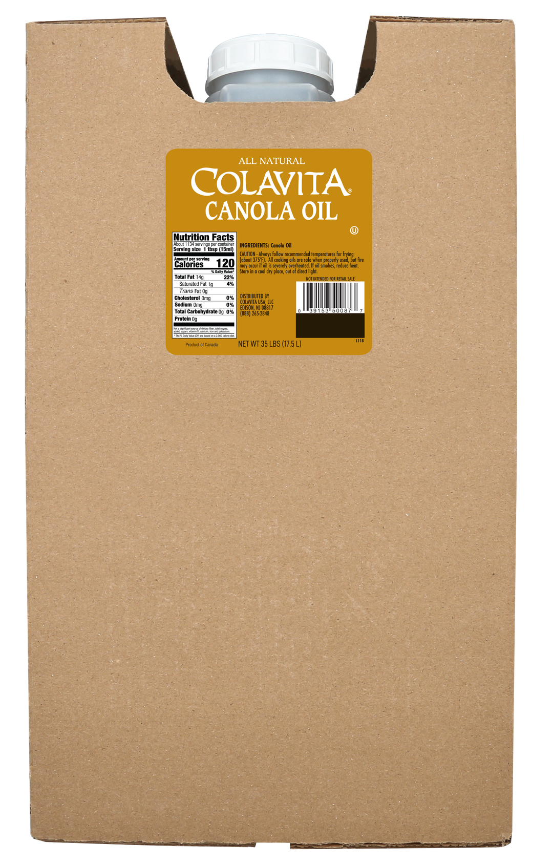 Colavita 100% Canola Oil-35 lb.
