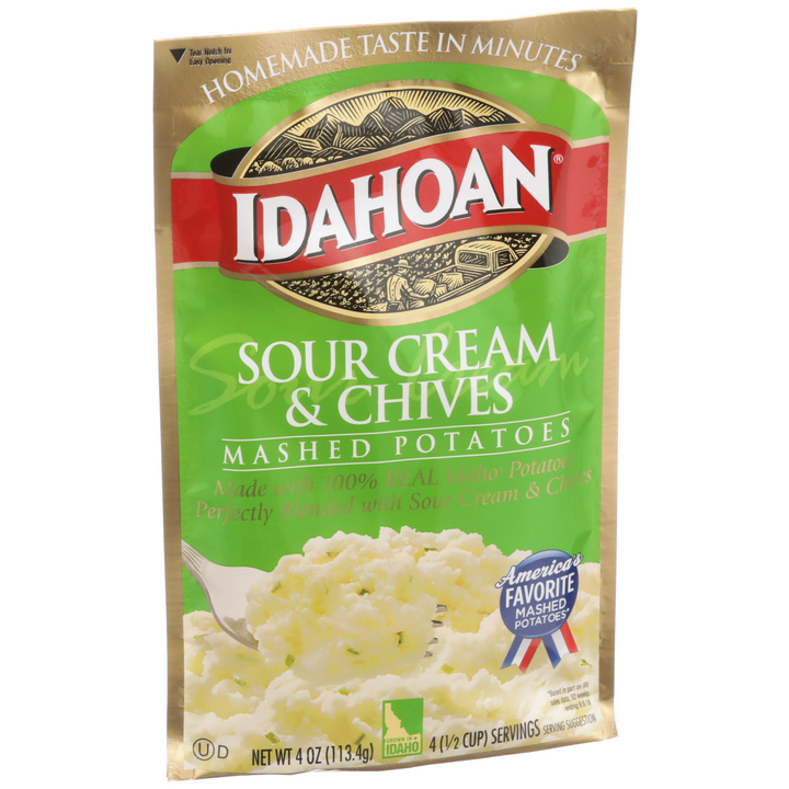 Idahoan Foods Sour Cream & Chives Mashed Potatoes-4 oz.-12/Case