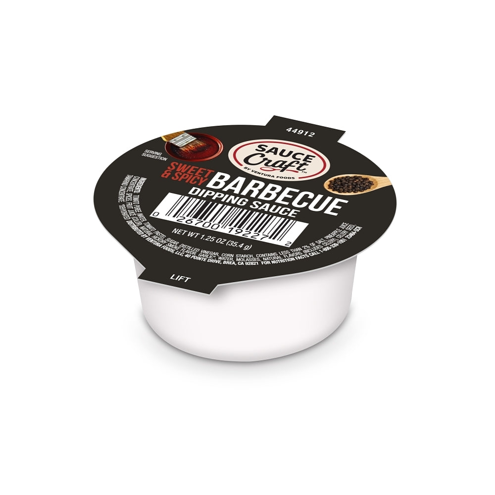 Sauce Craft Barbecue Sweet & Spicy Sauce Cup-1.25 oz.-96/Case