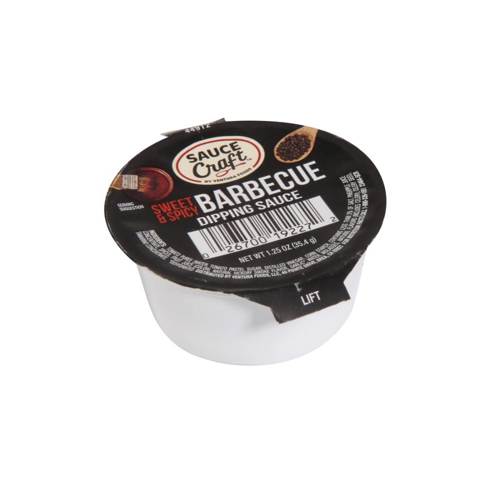Sauce Craft Barbecue Sweet & Spicy Sauce Cup-1.25 oz.-96/Case