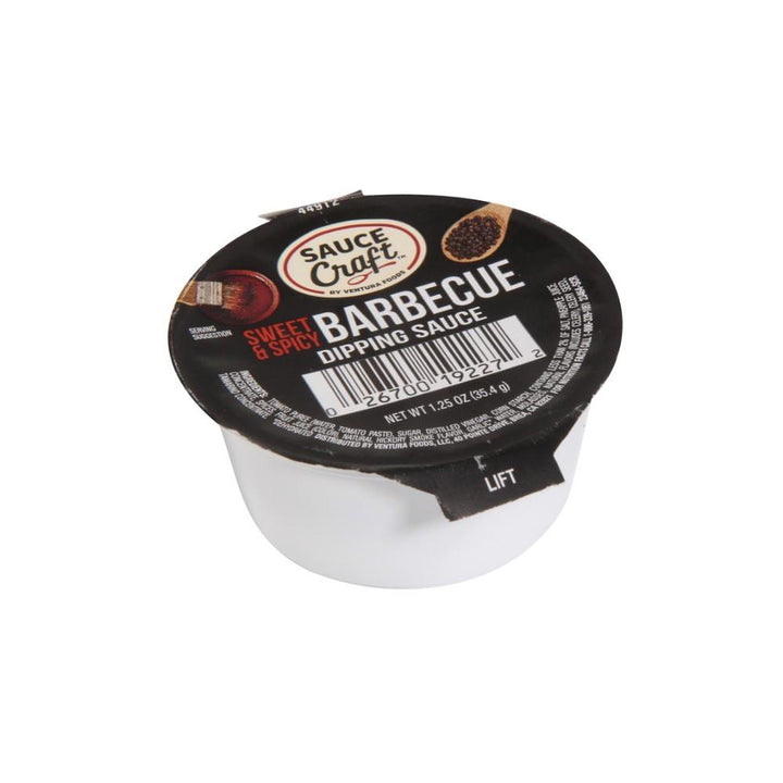 Sauce Craft Barbecue Sweet & Spicy Sauce Cup-1.25 oz.-96/Case