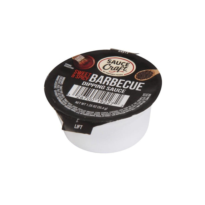 Sauce Craft Barbecue Sweet & Spicy Sauce Cup-1.25 oz.-96/Case