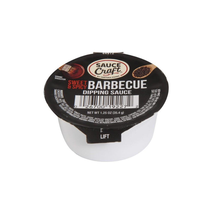 Sauce Craft Barbecue Sweet & Spicy Sauce Cup-1.25 oz.-96/Case