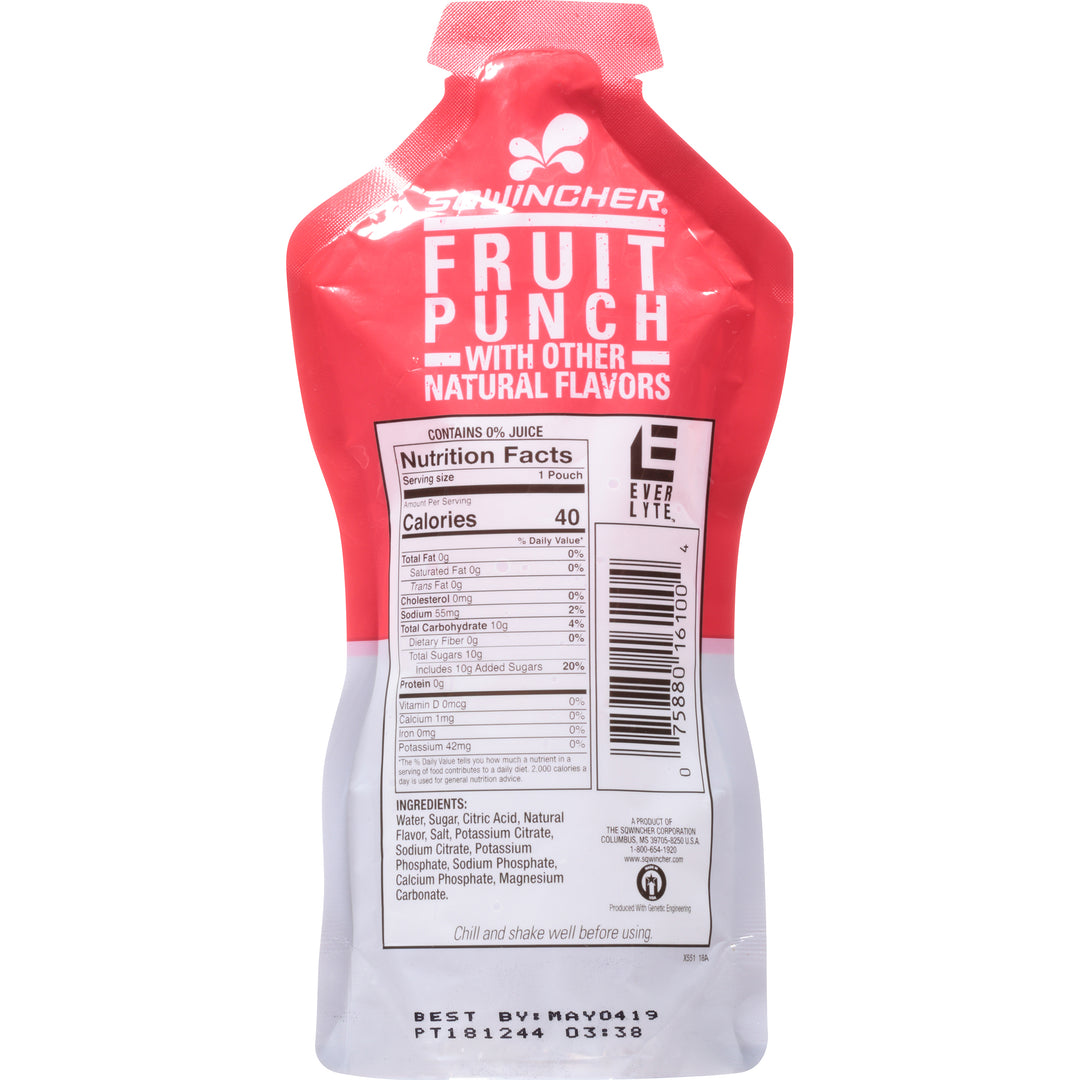 Sqwincher Electrolyte Replenishment Drink-Fruit Punch-8 fl oz.s-12/Case
