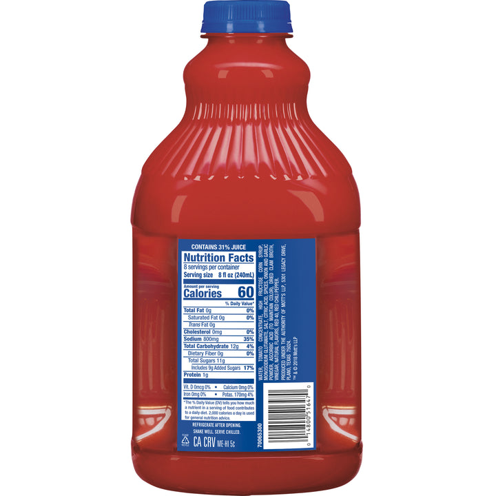 Clamato Plastic Pet Juice-64 fl oz.s-8/Case