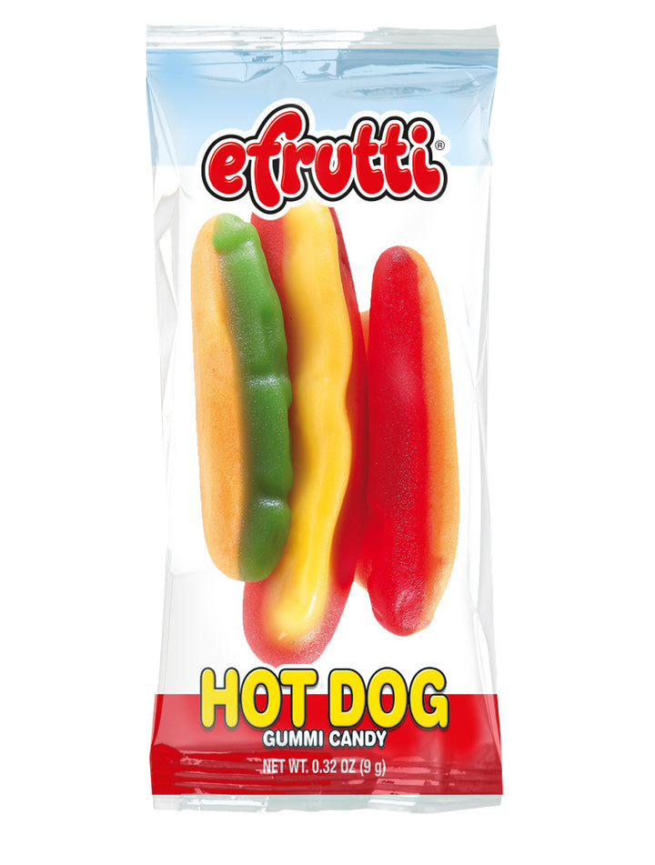 Efrutti Gummi Hot Dog-0.32 oz.-60/Box-8/Case