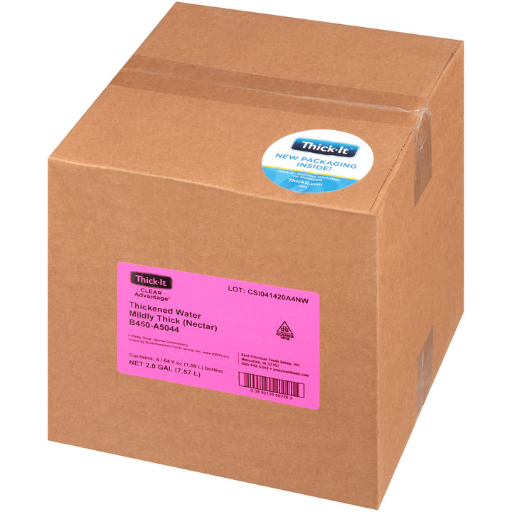 Thick It Clear Advantage Thickened Water With Nectar Consistency-64 fl oz.-4/Case