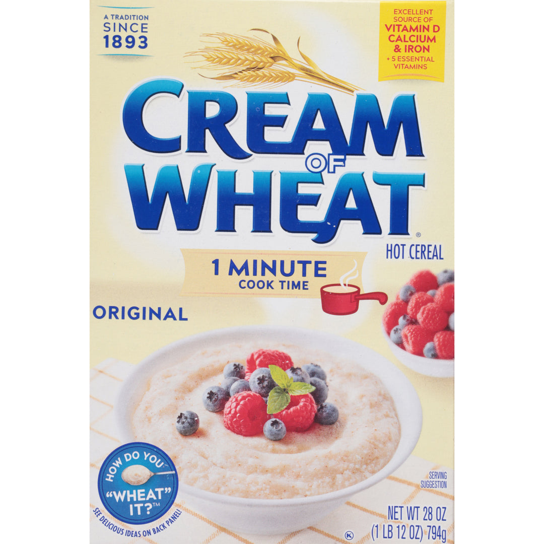 Cream Of Wheat Cereal Cream Wheat Cook On Stove 1Min-28 oz.-12/Case