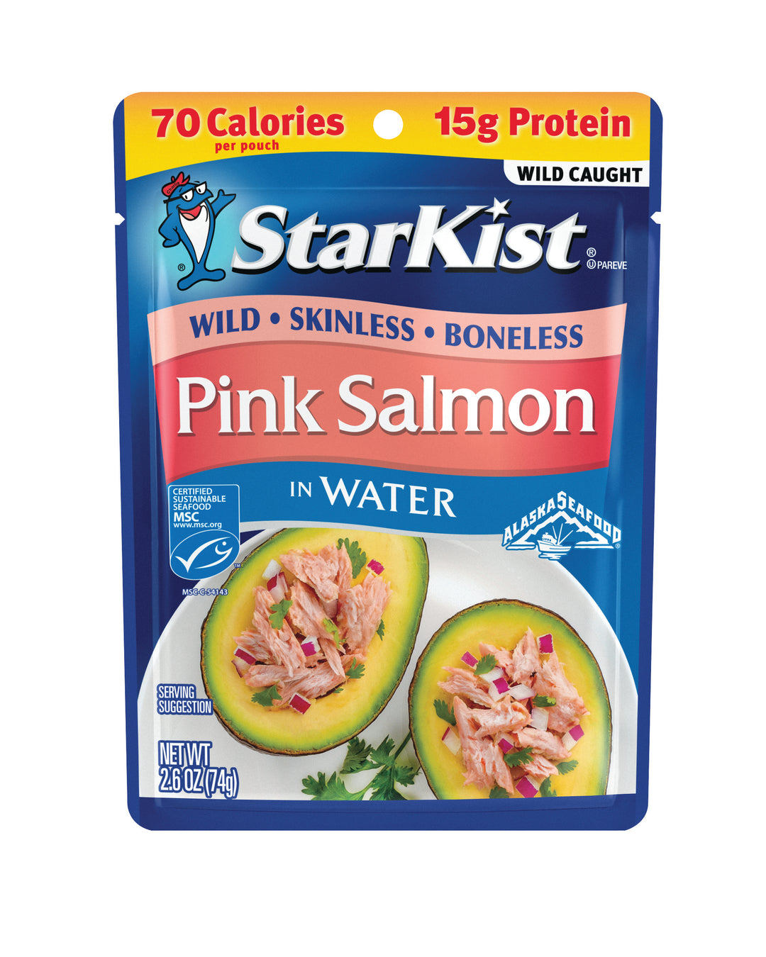 Starkist Pink Salmon Boneles Skinless-2.6 oz.-12/Case