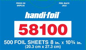 Handi-Foil 8 Inch Pop-Up Foil Sheet-500 Count-6/Case