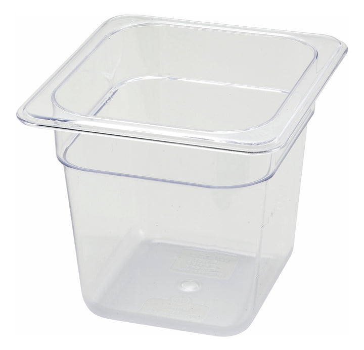 Winco Pan 1/6 Size 6 Inch Poly.-1 Each