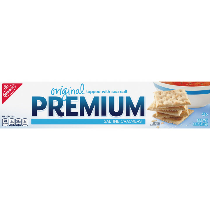 Premium Nabisco Saltine Crackers-4 oz.-12/Case