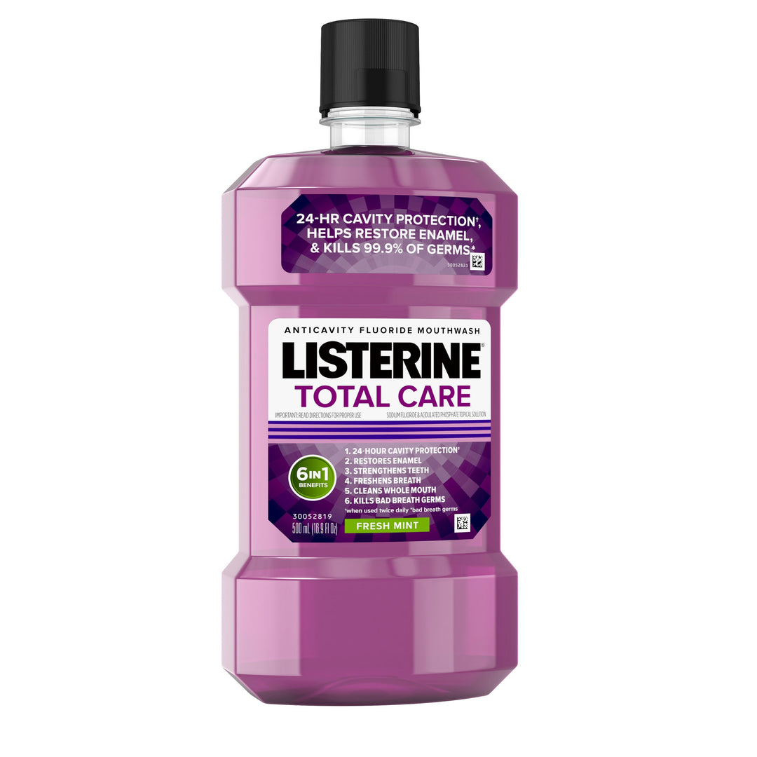 Listerine Total Care Freshmint Mouthwash-500 Milliliter-6/Case