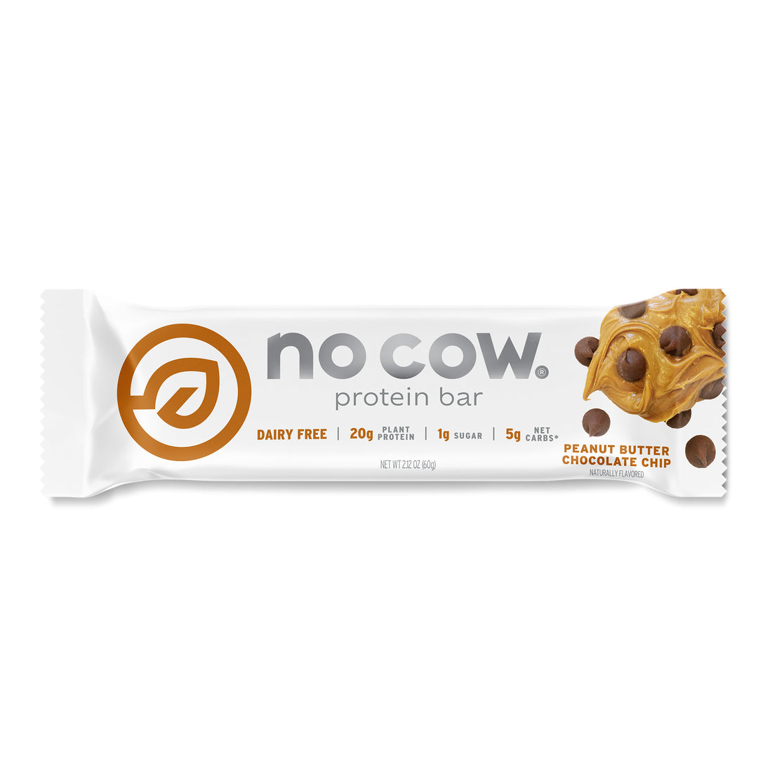 No Cow Peanut Butter Chocolate Chip Bar-2.12 oz.-12/Box-6/Case