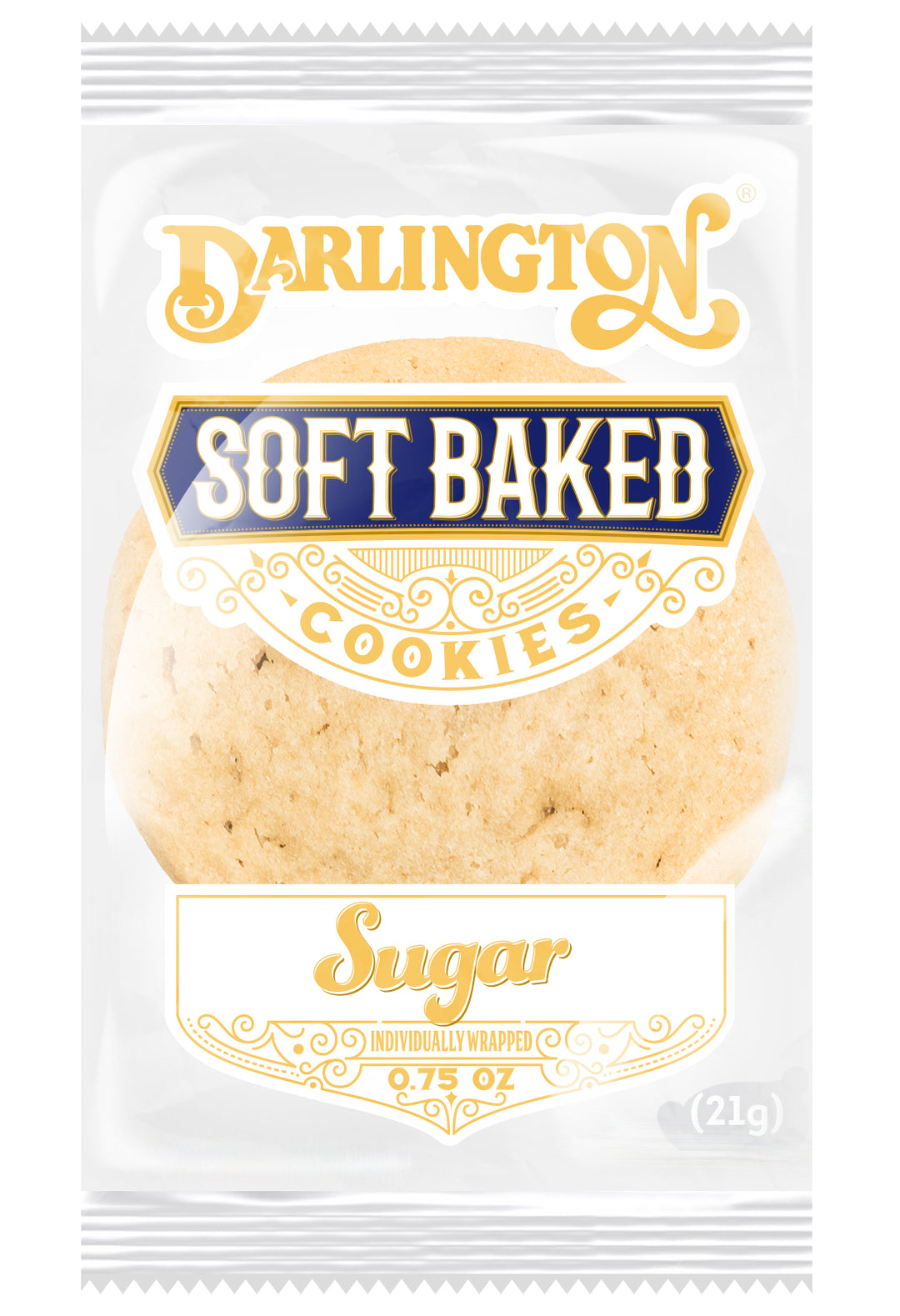 Darlington Individually Wrapped Sugar Cookie-0.75 oz.-216/Case