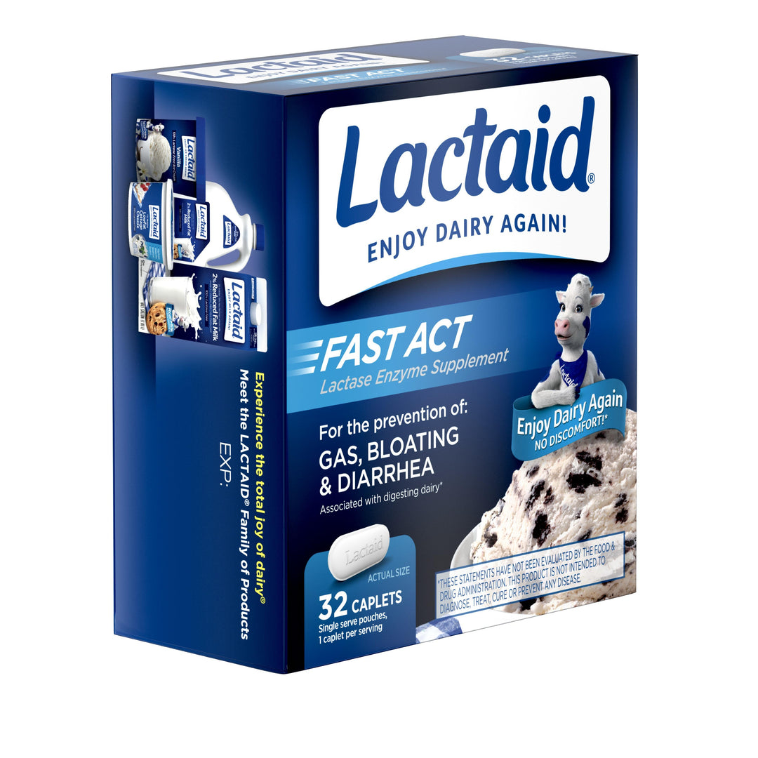 Lactaid Fast Action Caplets-32 Count-3/Box-8/Case