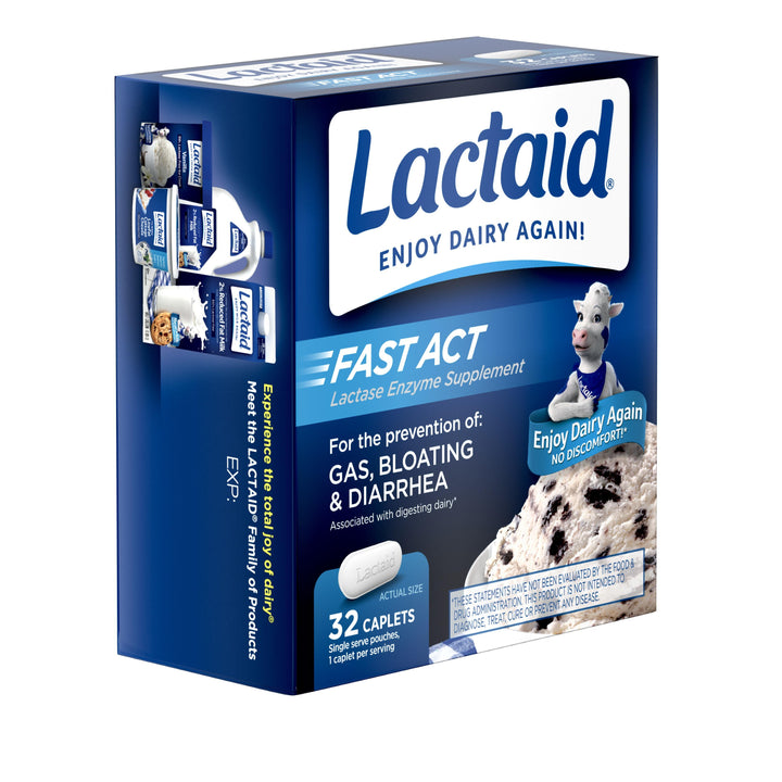 Lactaid Fast Action Caplets-32 Count-3/Box-8/Case