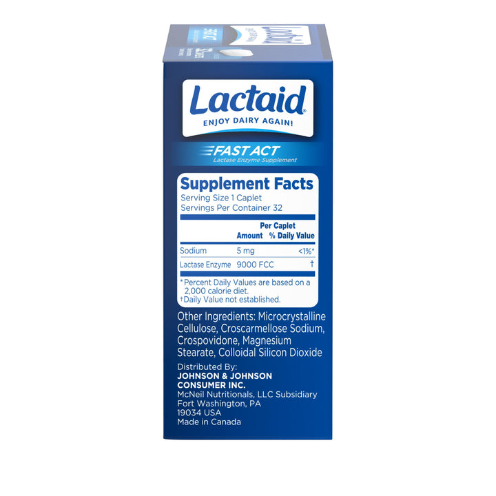 Lactaid Fast Action Caplets-32 Count-3/Box-8/Case