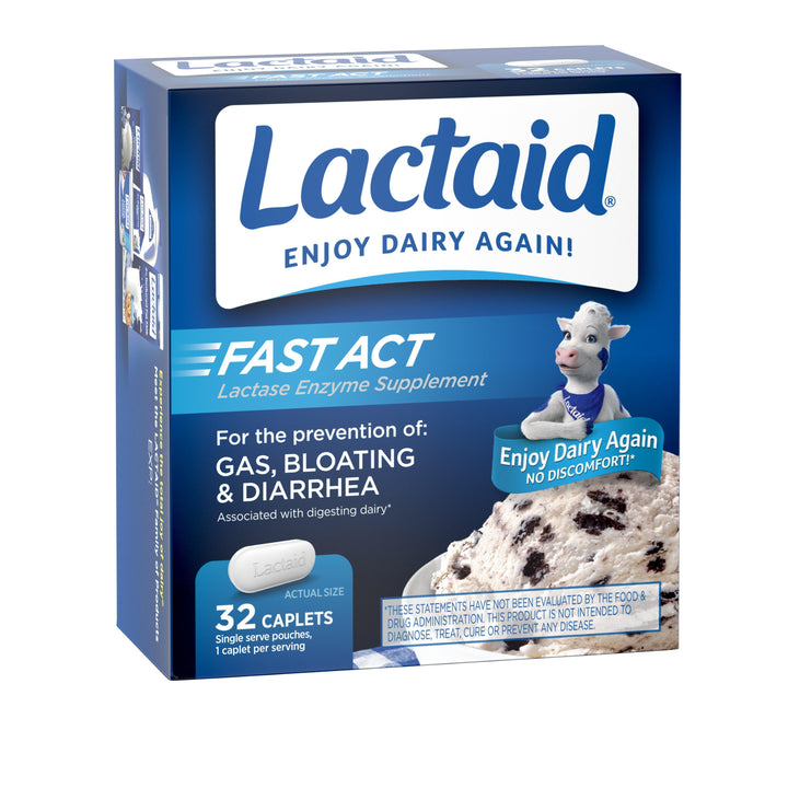 Lactaid Fast Action Caplets-32 Count-3/Box-8/Case