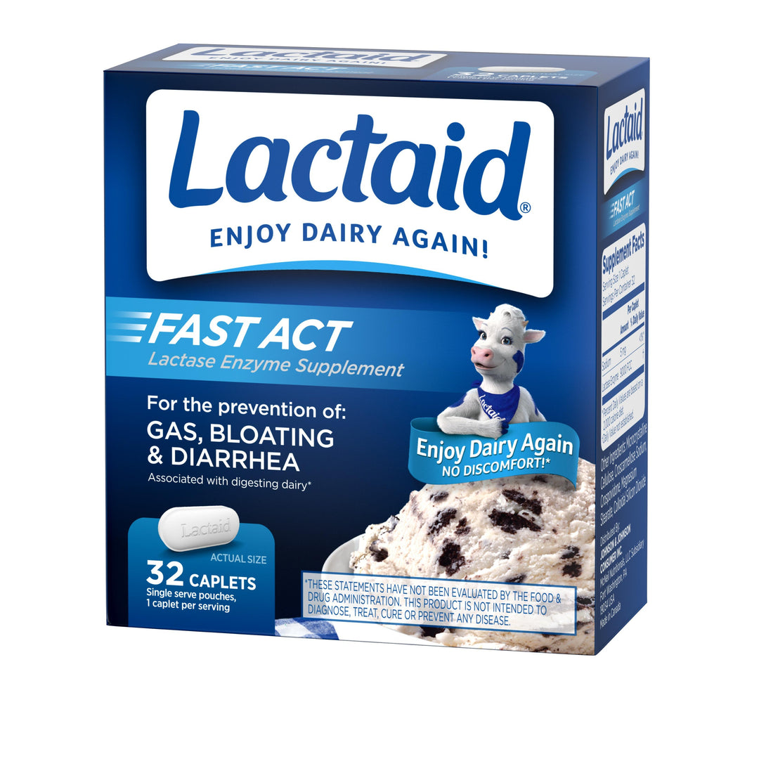 Lactaid Fast Action Caplets-32 Count-3/Box-8/Case