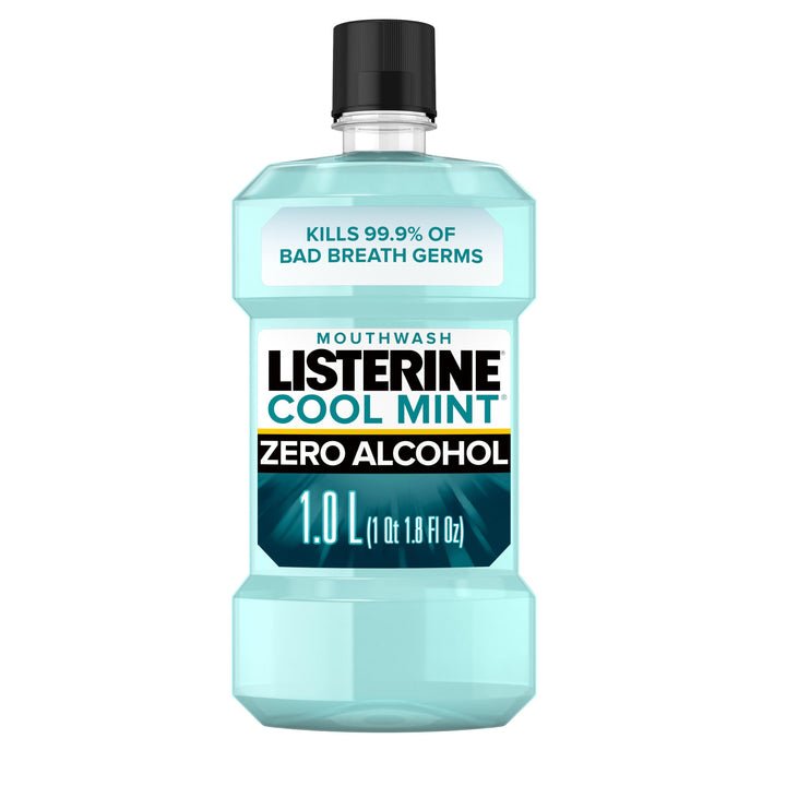 Listerine Zero Alcohol Clean Mint Mouthwash-1 Liter-6/Case