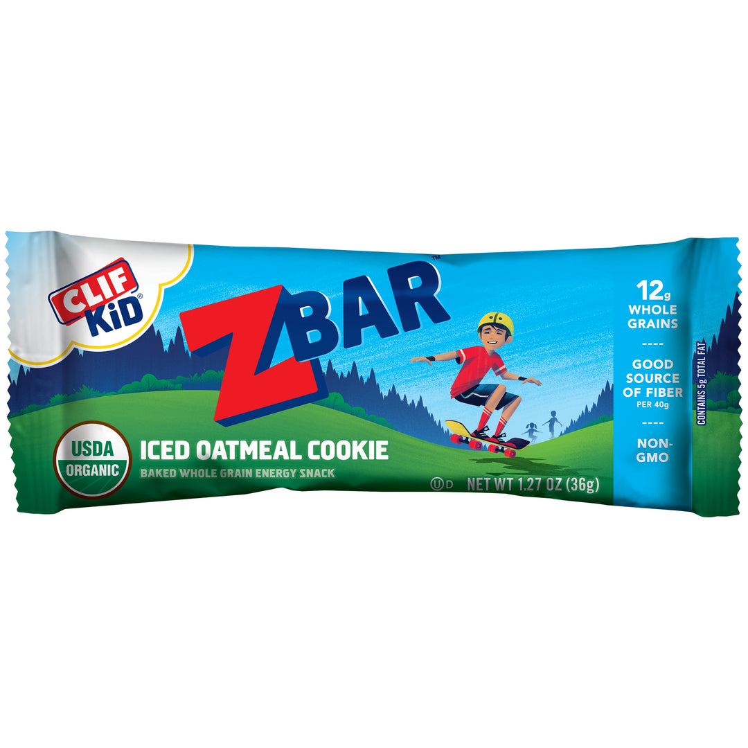 Clif Kid Clif Zbar Kids Stacked Bar Iced Oatmeal Cookie-1.27 oz.-18/Box-9/Case