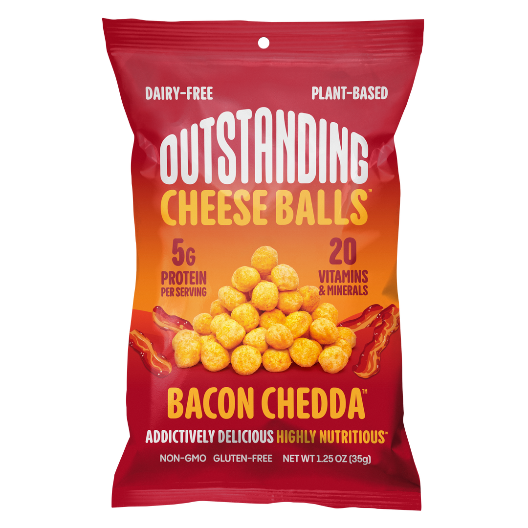Outstanding Cheese Balls Bacon Chedda-1.25 oz.-8/Case