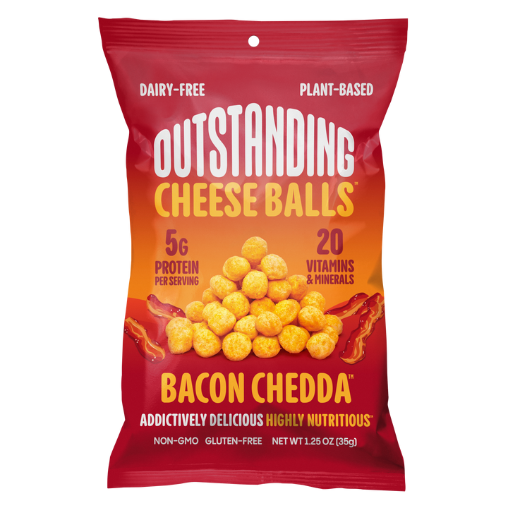 Outstanding Cheese Balls Bacon Chedda-1.25 oz.-8/Case