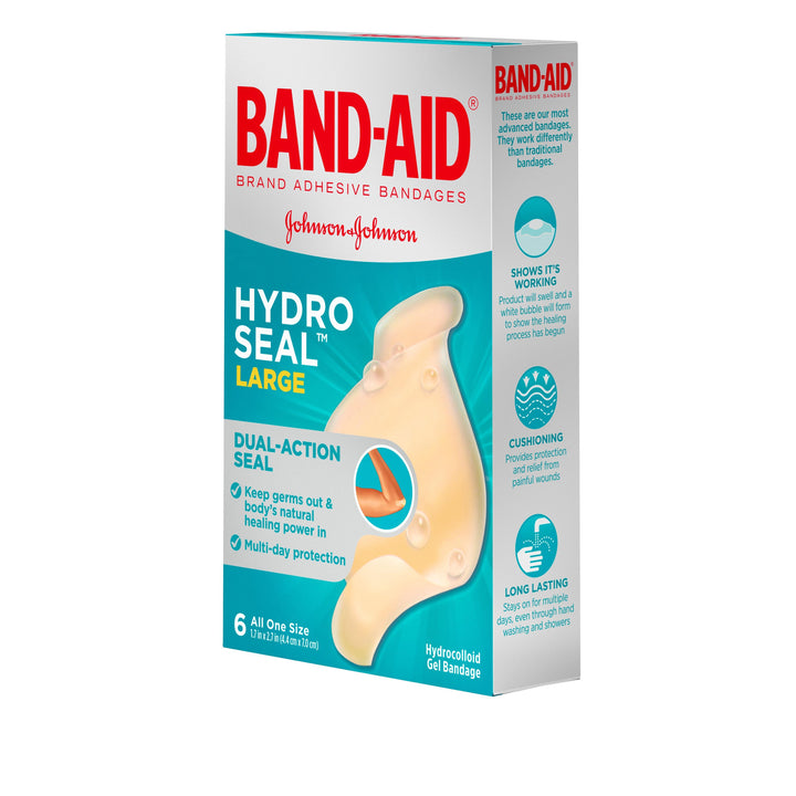 Band Aid Hydro Seal Bandages Box-6 Count-6/Box-4/Case
