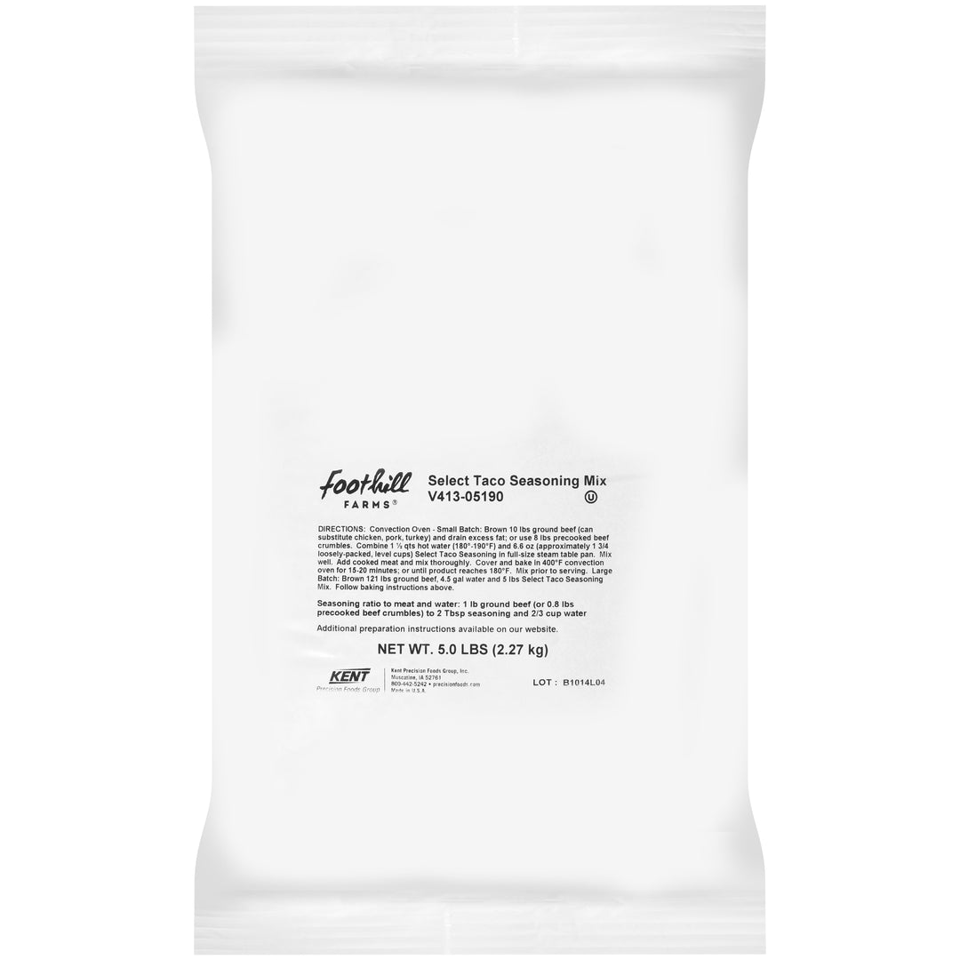 Foothill Farms Select Taco Seasoning-6 lb.-1/Case