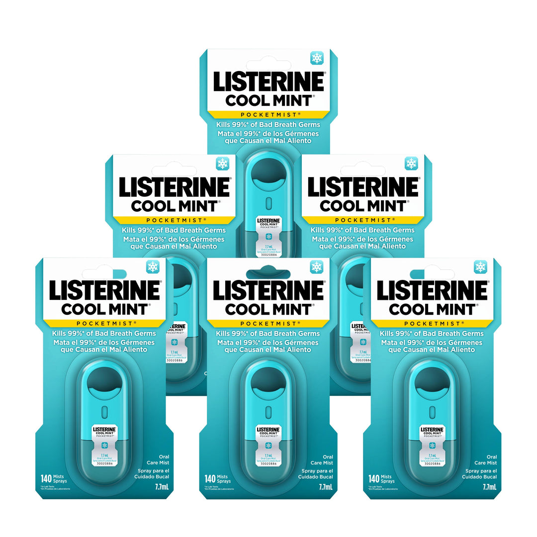 Listerine Cool Mint Pocketmist-7.7 Milileter-6/Box-6/Case