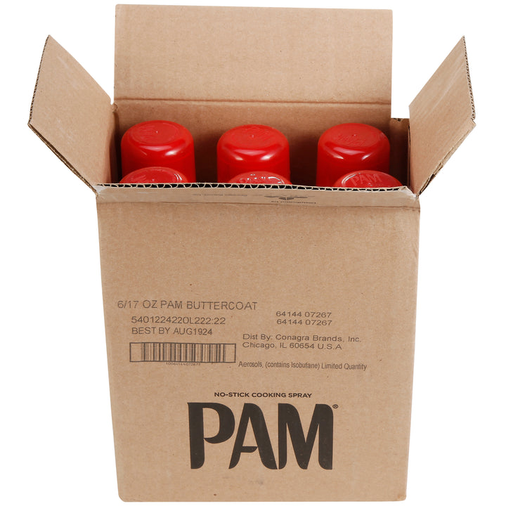 Pam Pan Coating Butter Coat-17 oz.-6/Case