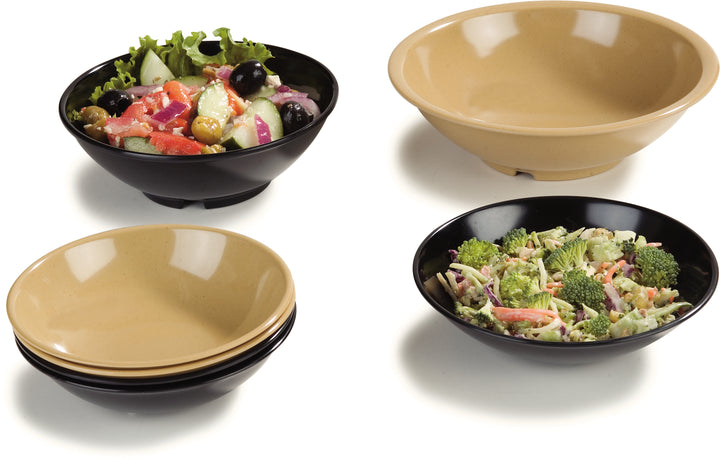 Carlisle Foodservice 6 Inch Black Salad Bowl-1 Each-1/Case