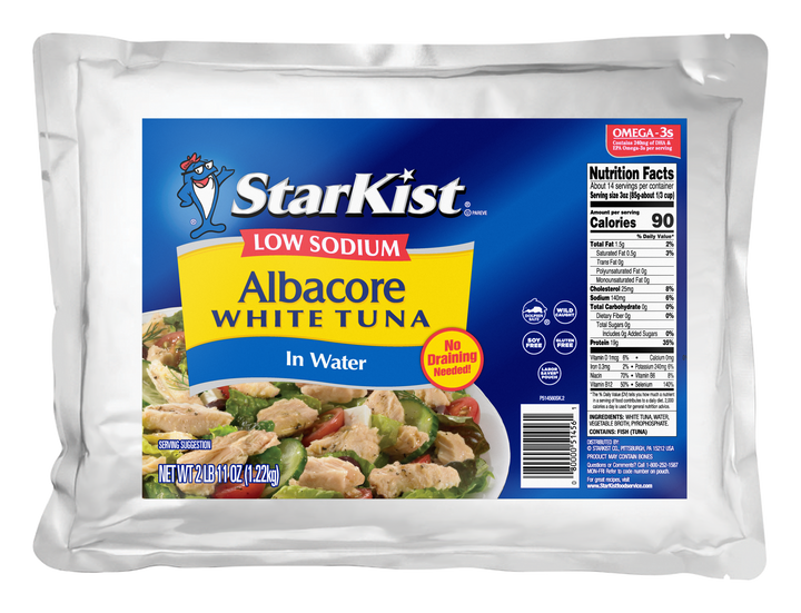 Starkist Low Sodium White Albacore Tuna In Water-43 oz.-6/Case