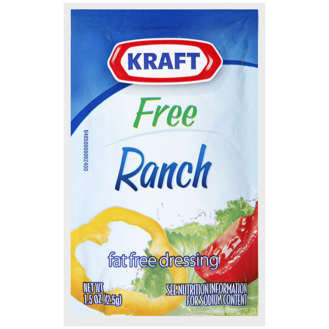 Kraft Fat Free Ranch Dressing Single Serve-1.5 oz.-60/Case MPN# 00021000667505 – Round Eye Supply Kraft Fat Free Ranch Dressing Single Serve-1.5 oz.-60/Case MPN# 00021000667505 – Round Eye Supply