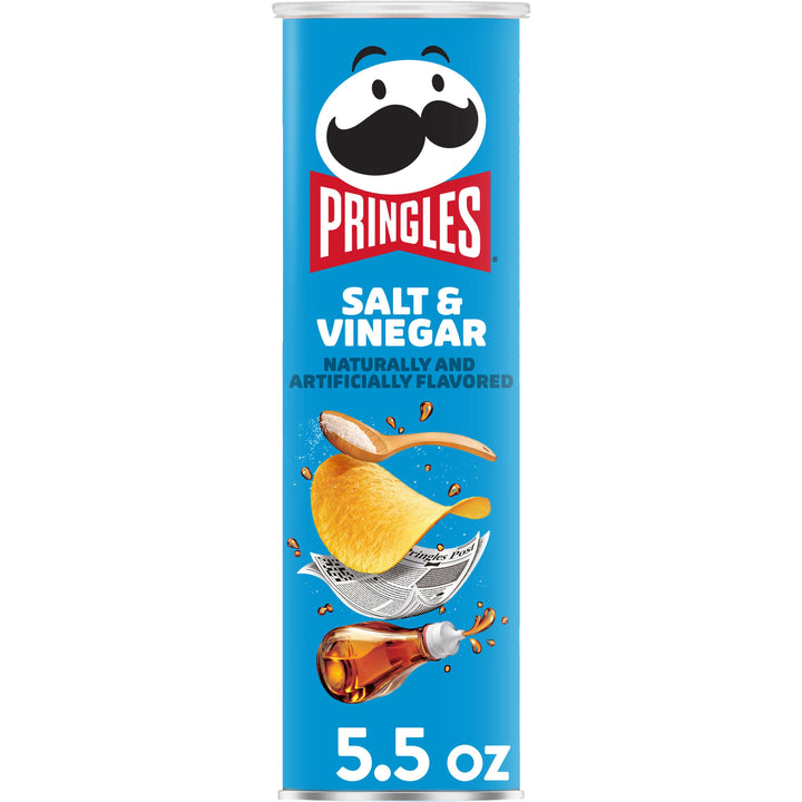 Pringles Salt & Vinegar Potato Crisp-5.5 oz.-14/Case