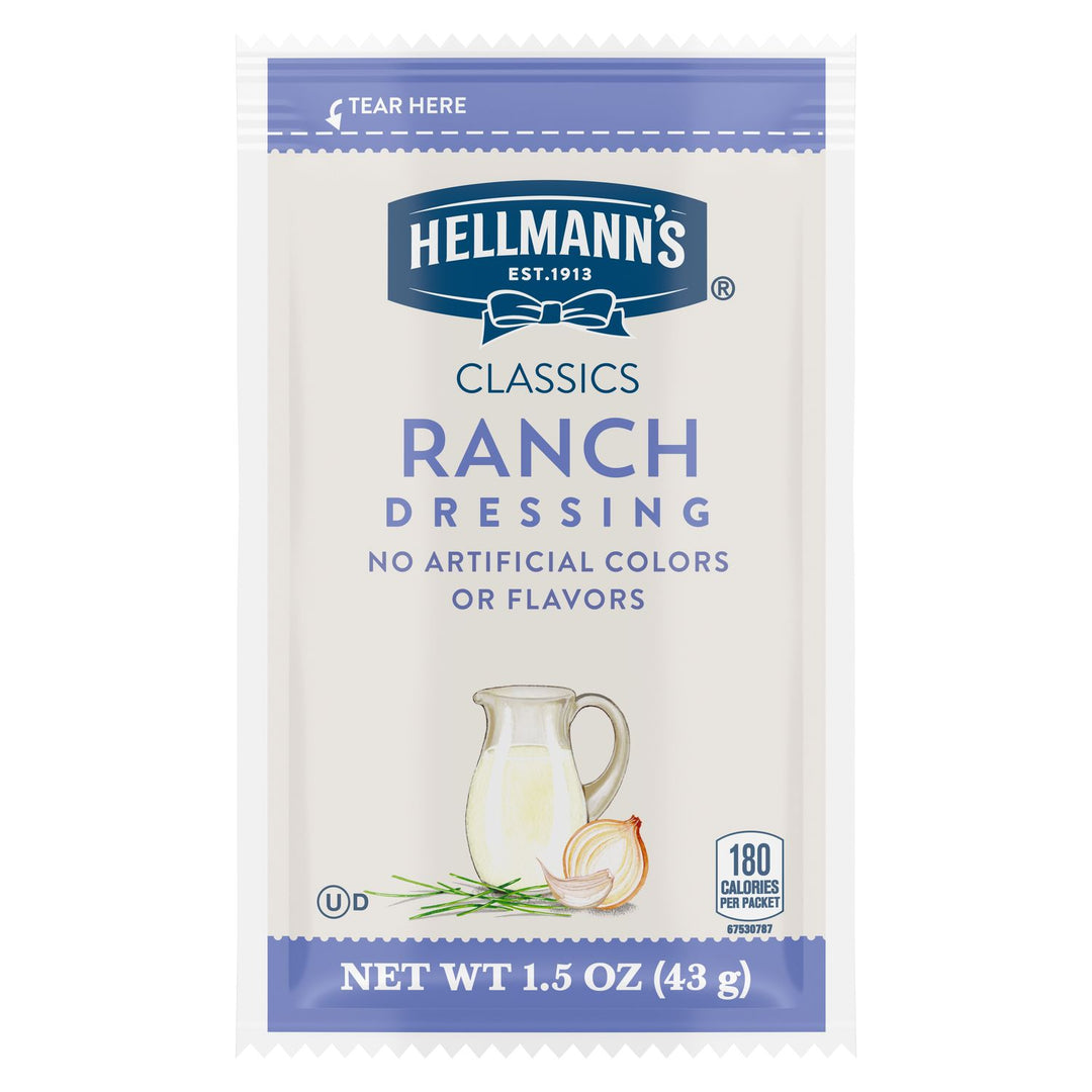 Hellmann's Classics Ranch Salad Dressing Single Serve-1.5 fl oz.-102/Case