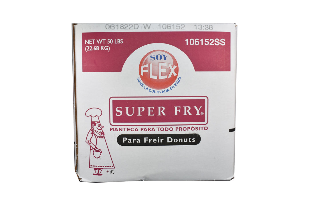 Super Fry Soy Flex All Purpose Donut Frying Shortening-50 lb.-1/Case