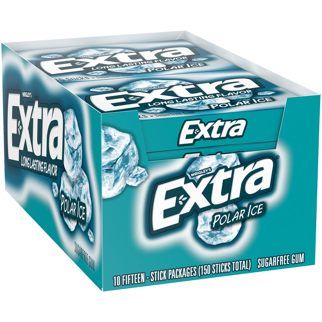 Extra 15 Piece/Unit Single Serve Polar Ice Gum-15 Piece-10/Box-12/Case