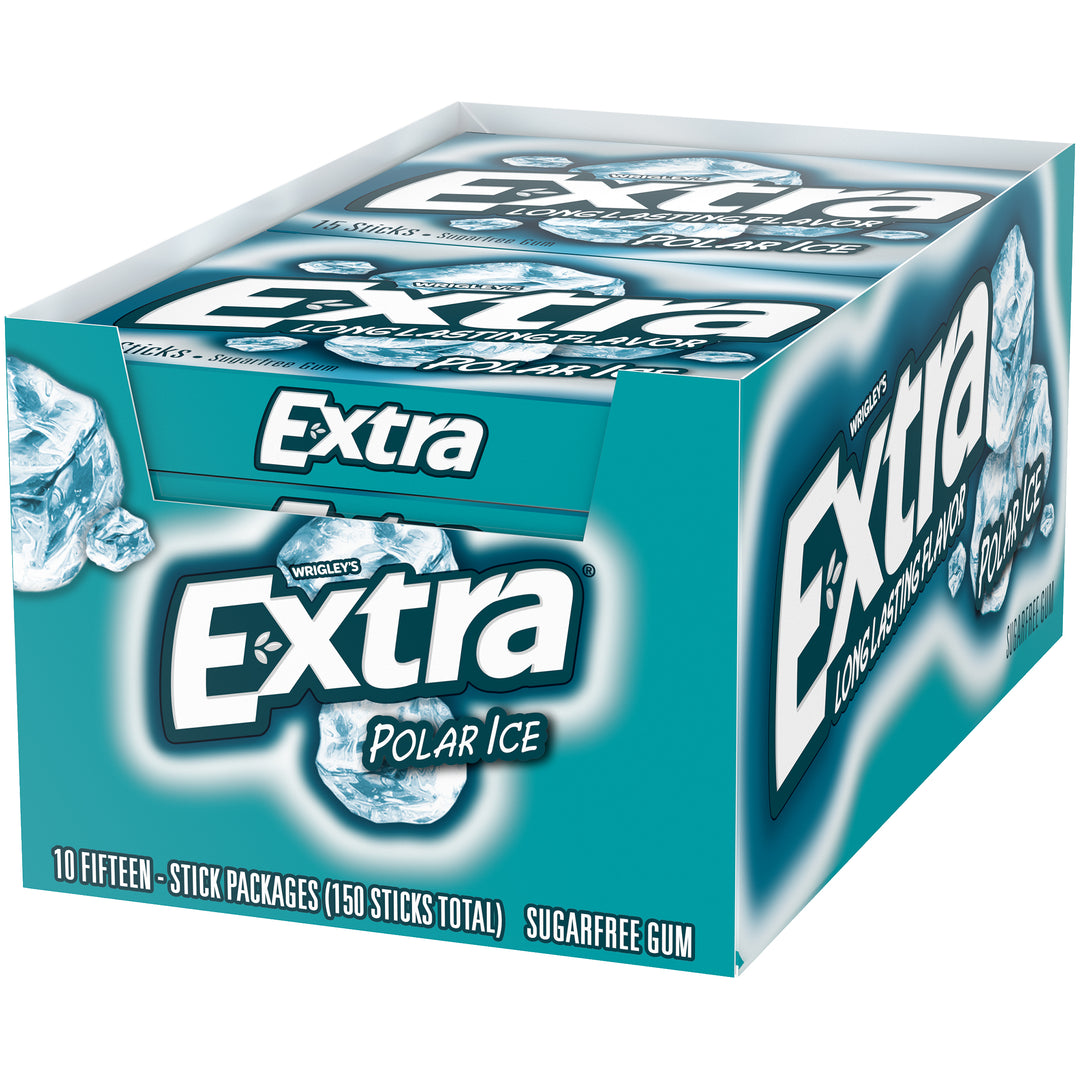 Extra 15 Piece/Unit Single Serve Polar Ice Gum-15 Piece-10/Box-12/Case