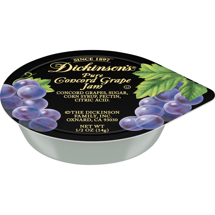 Dickinson Portion Control Grape Jam-0.5 oz.-200/Case
