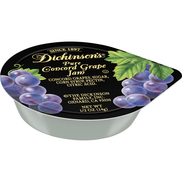 Dickinson Portion Control Grape Jam-0.5 oz.-200/Case