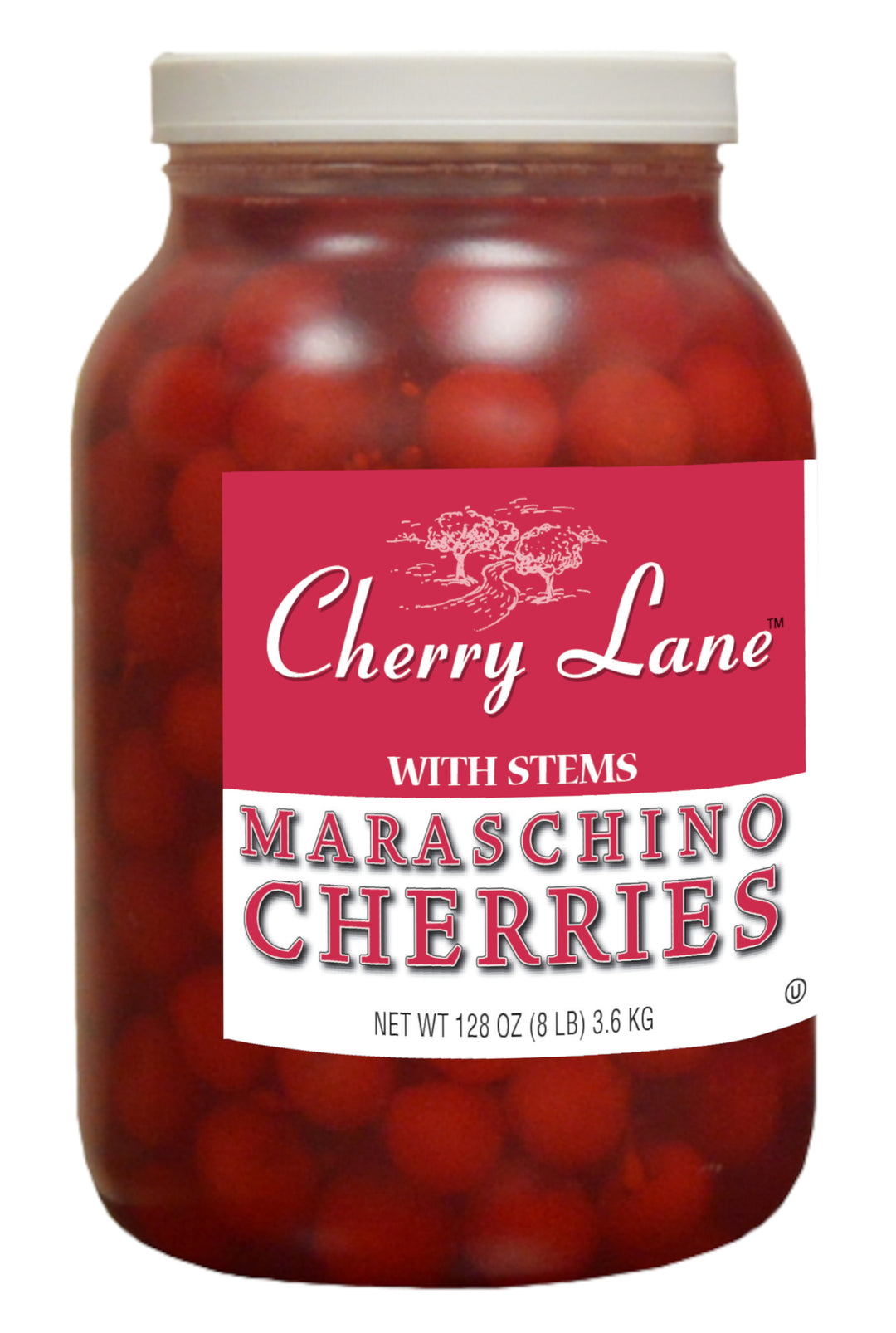 Cherry Lane Maraschino Cherry With Stem-1 Gallon-4/Case