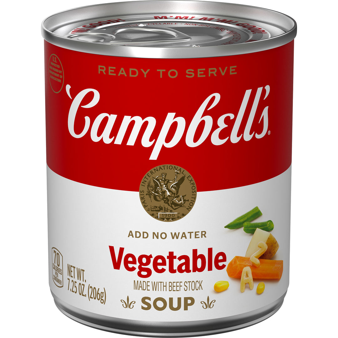 Campbell's Classic Vegetable Shelf Stable Soup-7.25 oz.-24/Case