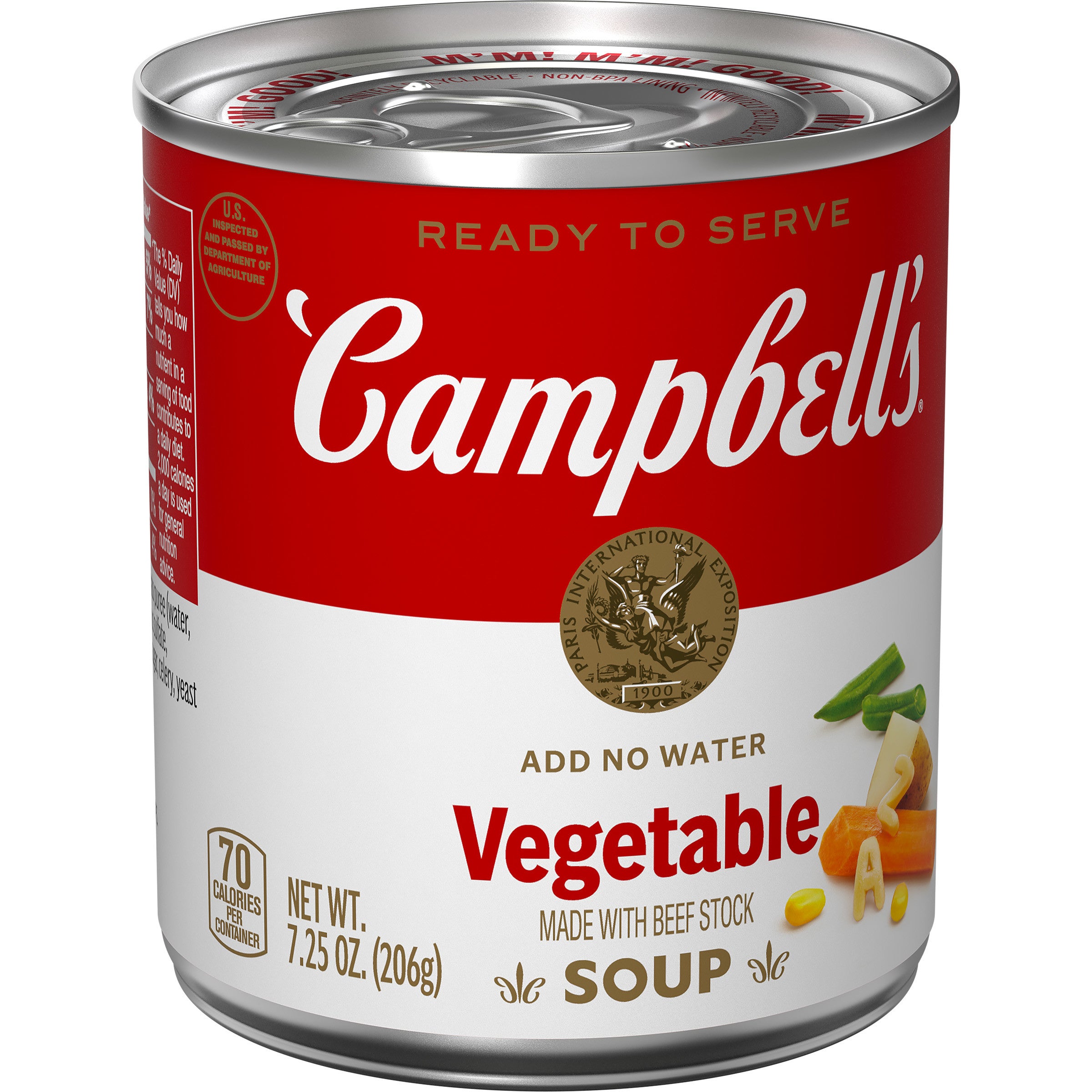 Campbell's Classic Vegetable Shelf Stable Soup-7.25 oz.-24/Case