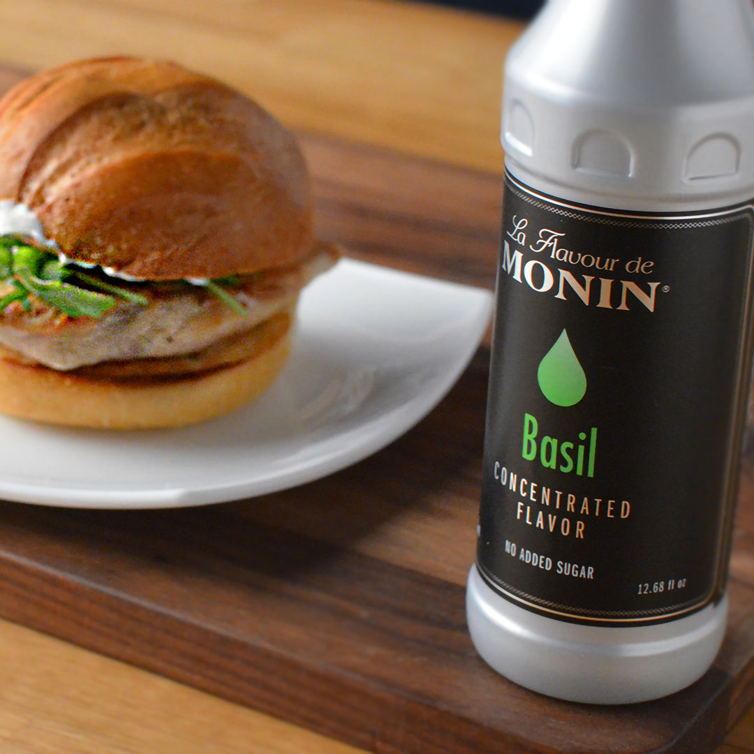 Monin Basil Concentrate Flavor 4/375 Ml.